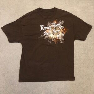 vtg 2000s Kerusso Every Knee Shall Bow Jesus Christian T Shirt Brown XL Mens
